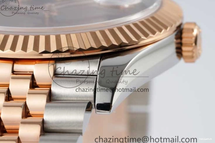 Jubilee Edition Dial VR3235 904L JDF RG V2 Steel Diamonds SS 41 RG Bracelet SS 1:1 Best DateJust Brown on 0828